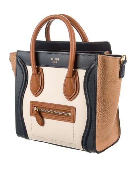 celine nano luggage new logo|Celine shoulder luggage tote price.